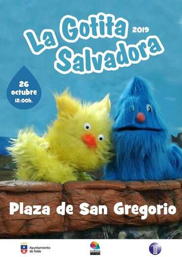 Cartel del espectáculo infantil La gotita salvadora (Foto TA)